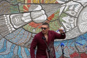 Новини спорту - Відновлена мозаїка Алли Горської була презентована Усиком у Лондоні
