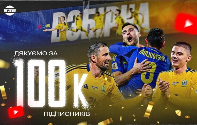 Новини спорту - ВЗБІРНА святкує 100 000 підписників на YouTube